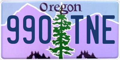 OR license plate 990TNE