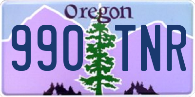 OR license plate 990TNR