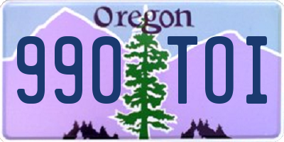 OR license plate 990TOI