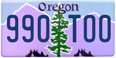 OR license plate 990TOO