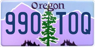 OR license plate 990TOQ