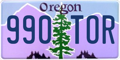 OR license plate 990TOR