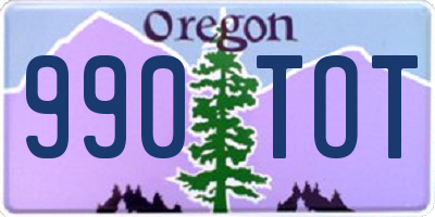 OR license plate 990TOT