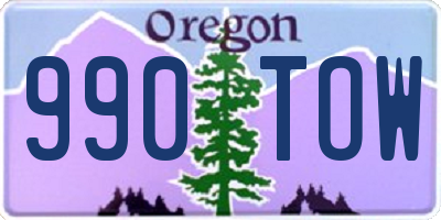 OR license plate 990TOW