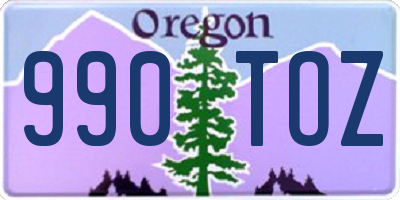 OR license plate 990TOZ