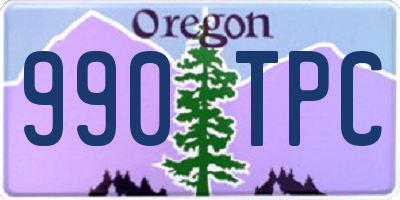 OR license plate 990TPC