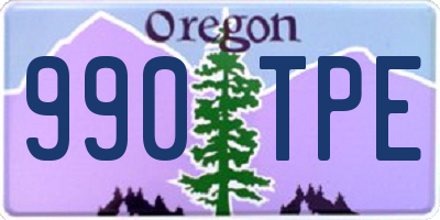 OR license plate 990TPE