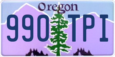 OR license plate 990TPI