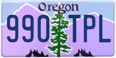 OR license plate 990TPL