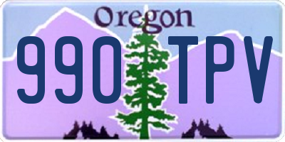 OR license plate 990TPV