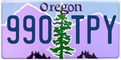 OR license plate 990TPY