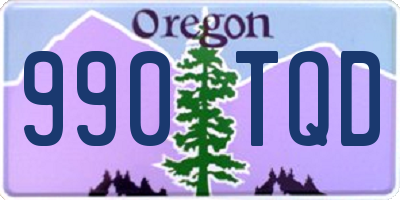 OR license plate 990TQD