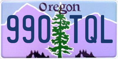 OR license plate 990TQL