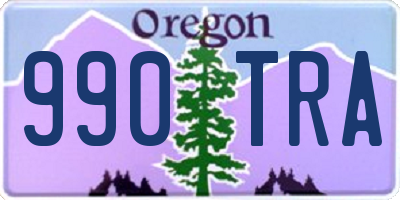 OR license plate 990TRA