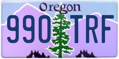 OR license plate 990TRF