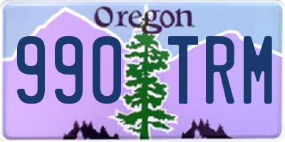 OR license plate 990TRM