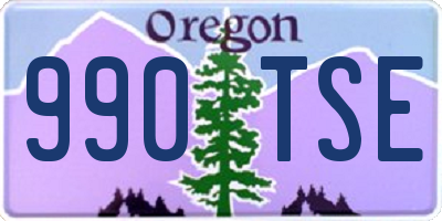 OR license plate 990TSE