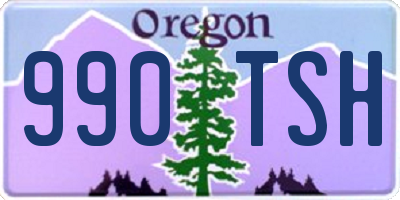 OR license plate 990TSH