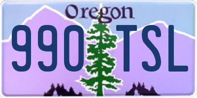 OR license plate 990TSL