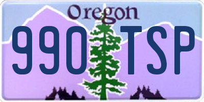 OR license plate 990TSP