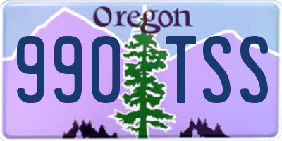 OR license plate 990TSS