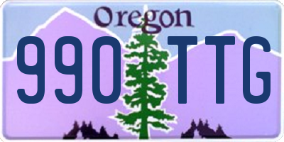 OR license plate 990TTG