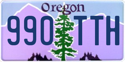 OR license plate 990TTH