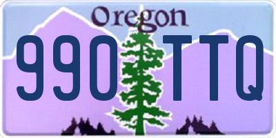 OR license plate 990TTQ