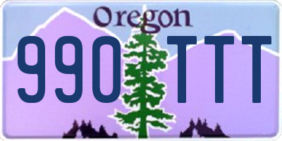 OR license plate 990TTT