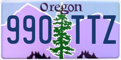 OR license plate 990TTZ
