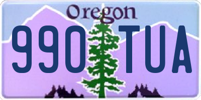 OR license plate 990TUA