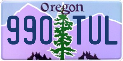 OR license plate 990TUL