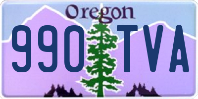 OR license plate 990TVA