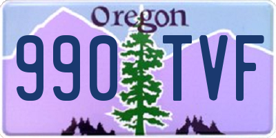 OR license plate 990TVF
