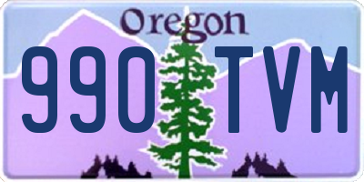 OR license plate 990TVM