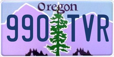 OR license plate 990TVR