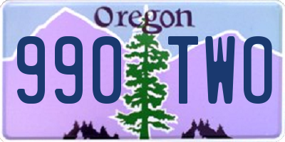 OR license plate 990TWO