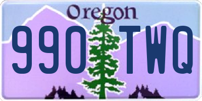 OR license plate 990TWQ