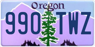 OR license plate 990TWZ