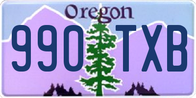 OR license plate 990TXB