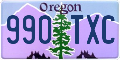OR license plate 990TXC