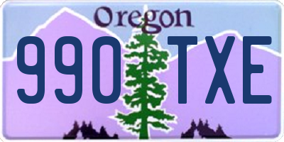 OR license plate 990TXE