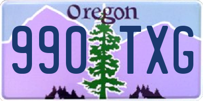 OR license plate 990TXG