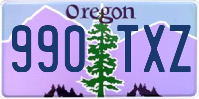 OR license plate 990TXZ
