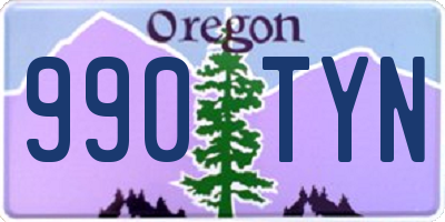 OR license plate 990TYN