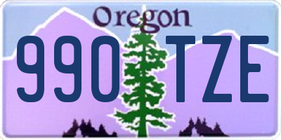 OR license plate 990TZE