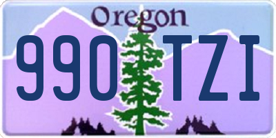 OR license plate 990TZI