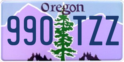 OR license plate 990TZZ