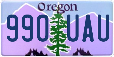OR license plate 990UAU
