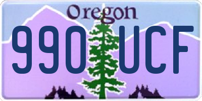 OR license plate 990UCF